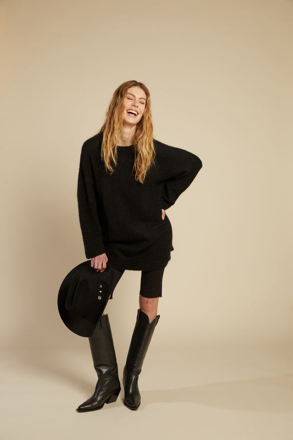 Line Of Oslo Eva 23 Sweater Knitted sweaters Black 097