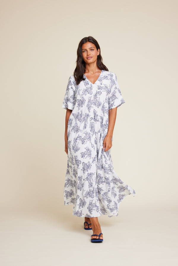 Line Of Oslo Eva Paisley Dress Dress Paisley 050