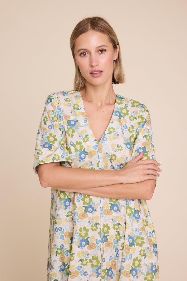 Line Of Oslo Eva Flower Print Dress Dress As is 136