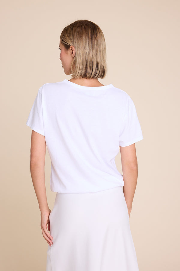 Line Of Oslo Famous T-shirt Top White 001