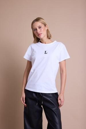 Line Of Oslo Famous Logo T-skjorte T-shirt White 001