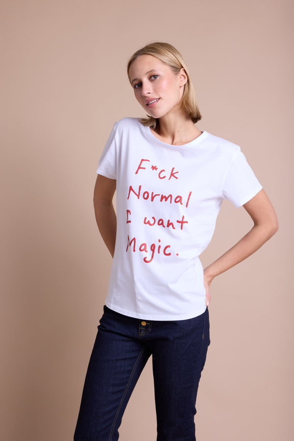 Line Of Oslo Famous Print T-skjorte T-shirt Red print