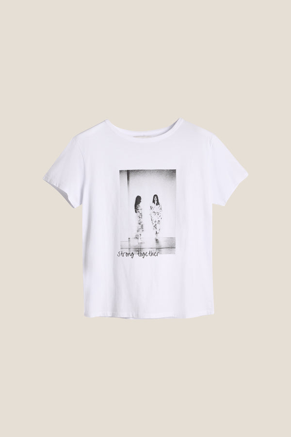Line Of Oslo Famous T-shirt Top White 001
