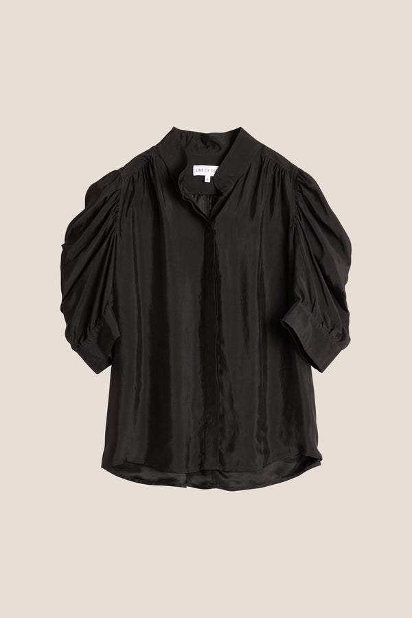 Line Of Oslo Fiona Solid Blouse Blouse Black 097