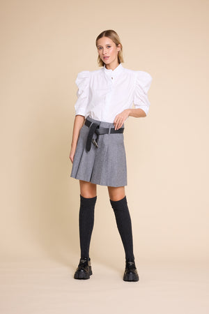 Line Of Oslo Fiona Solid Blouse Blouse White 001