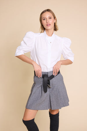 Line Of Oslo Fiona Solid Blouse Blouse White 001