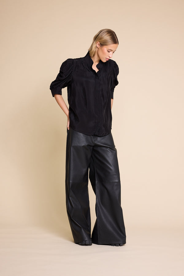 Line Of Oslo Fiona Viscose Blouse Blouse Black 097