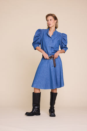 Line Of Oslo Fiona Denim Blouse Blouse Dark denim