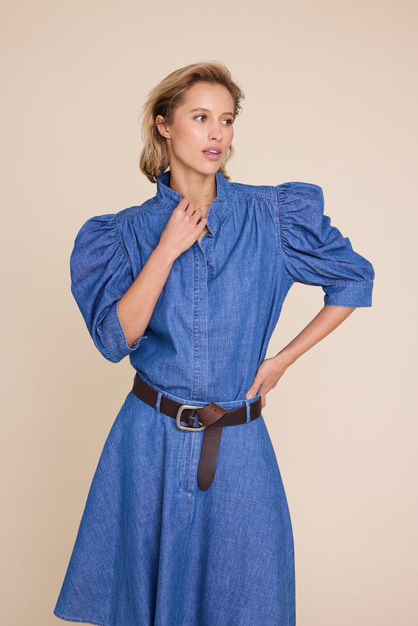 Line Of Oslo Fiona Denim Blouse Blouse Dark denim
