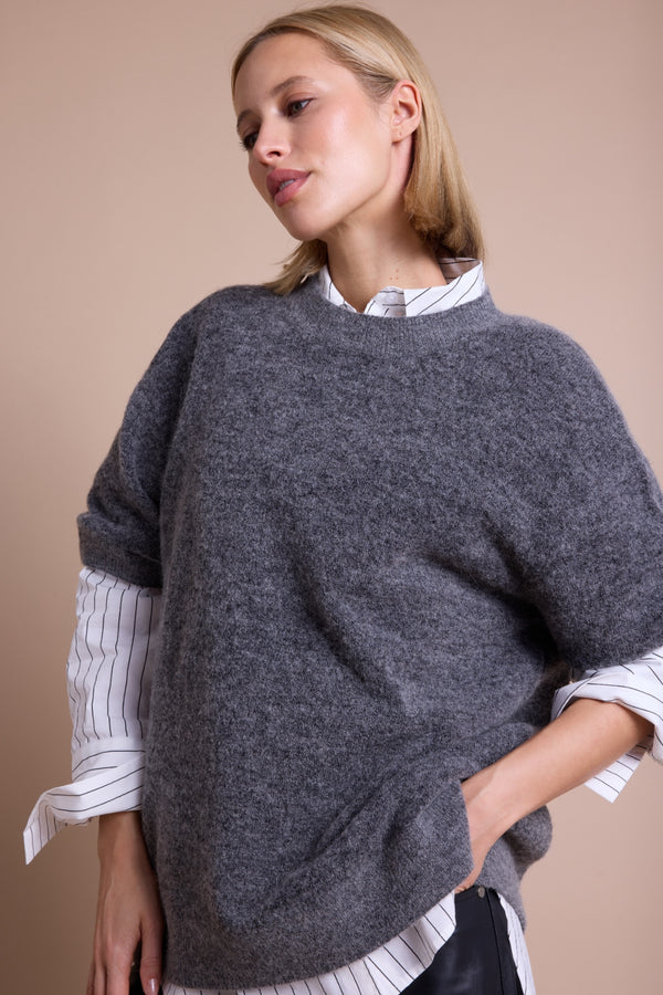 Line Of Oslo Gabby Strikket Topp  Antracite 004