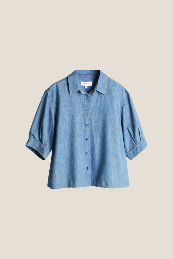 Line Of Oslo Girl Denim Bluse Blouse Denim 099
