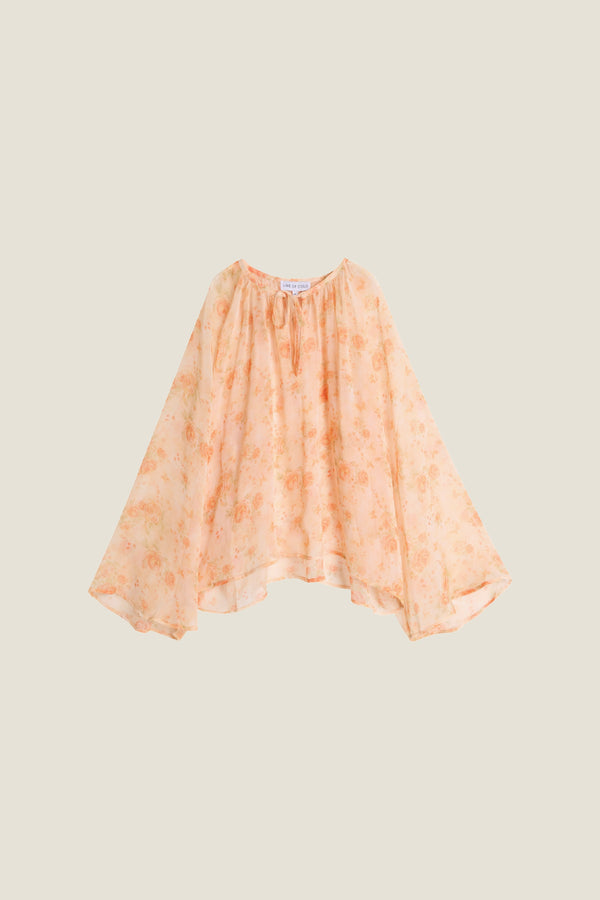 Line Of Oslo Grace Flower Top Top Orange 043
