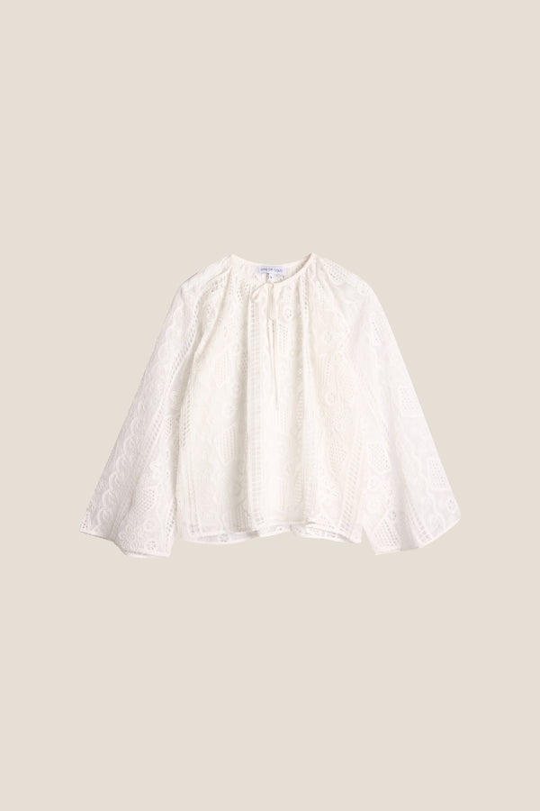 Line Of Oslo Grace Short Blouse Blouse White 001