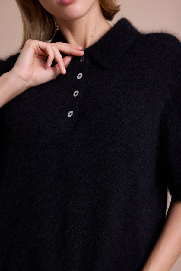 Line Of Oslo Grant Strikket Topp  Black 097
