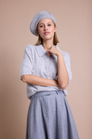 Line Of Oslo Grant Strikket Topp  Grey Melange 006