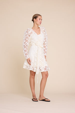 Line Of Oslo Harriet Dress Dress Creme 091
