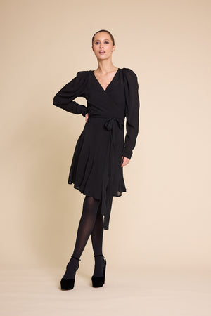 Line Of Oslo Harriet Viscose Dress Dress Black 097