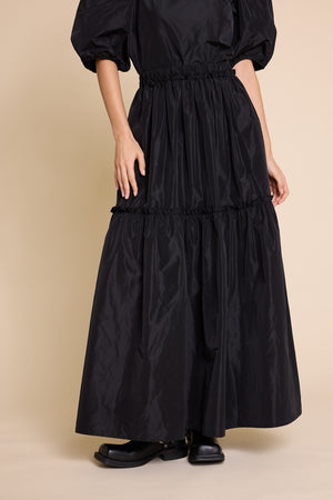 Line Of Oslo Hay 25 Solid Skirt Skirt Black 097