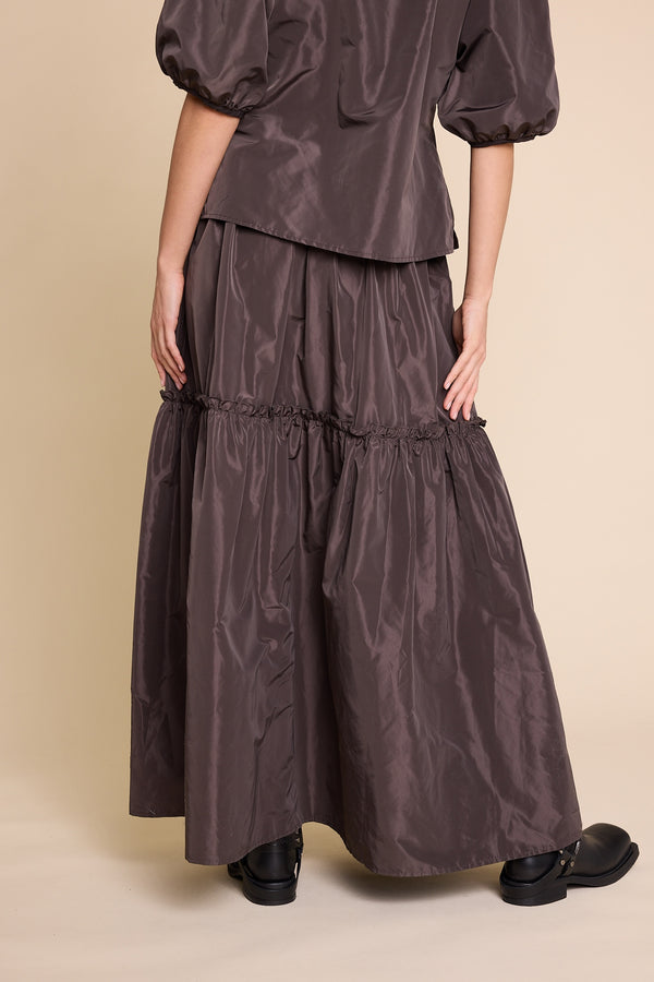 Line Of Oslo Hay 25 Solid Skirt Skirt Brown 063