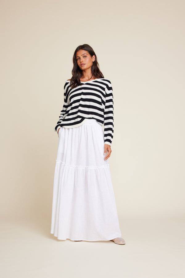 Line Of Oslo Hay Skirt Skirt White 001