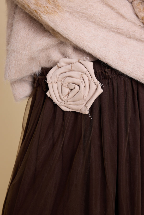 Line Of Oslo Hay Tulle Skirt Skirt Brown 063