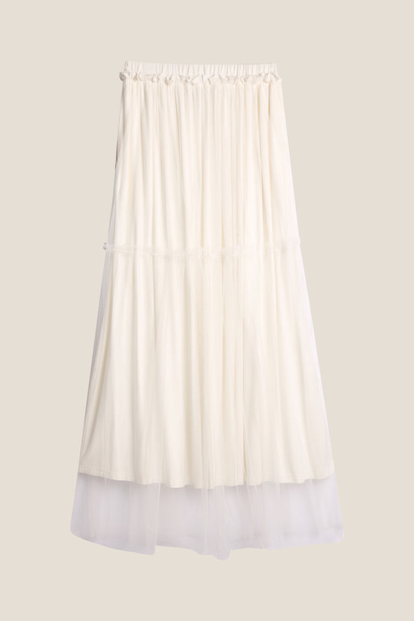 Line Of Oslo Hay Tulle Skirt Skirt White 001