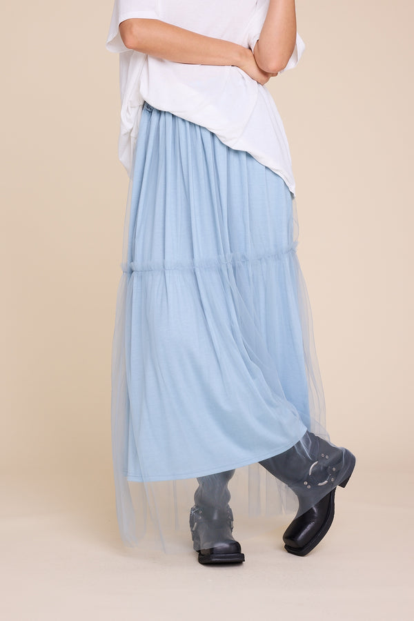 Line Of Oslo Hay Tulle Skirt Skirt Light Blue 003