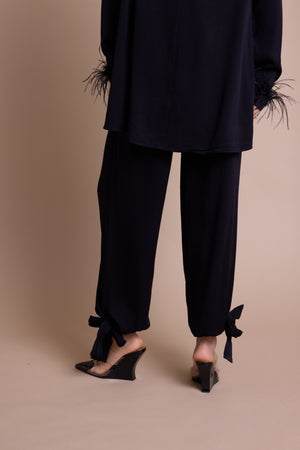 Line Of Oslo Hayley Bukse Trouser Black 097