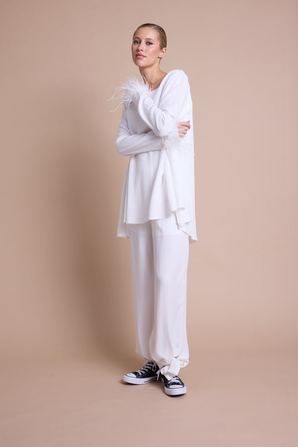 Line Of Oslo Hayley Bukse Trouser Creme 091