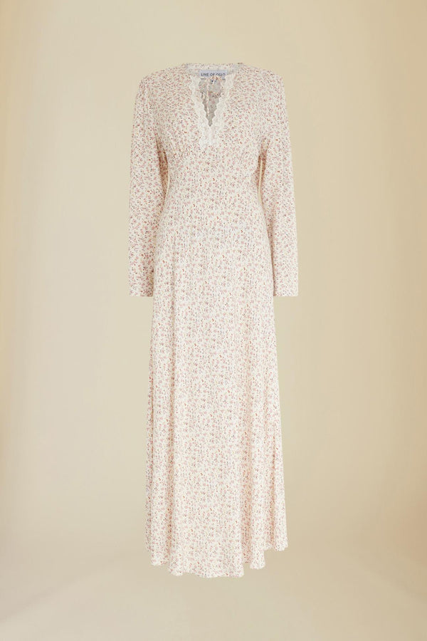 Line Of Oslo Hill Viscose Print Dress Dress As is 136