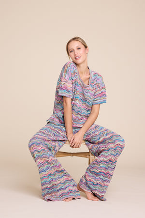 Line Of Oslo Holmes Multi Trousers Knitted trouser Multicolor 137