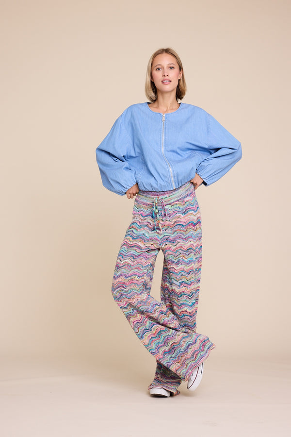 Line Of Oslo Holmes Multi Trousers Knitted trouser Multicolor 137