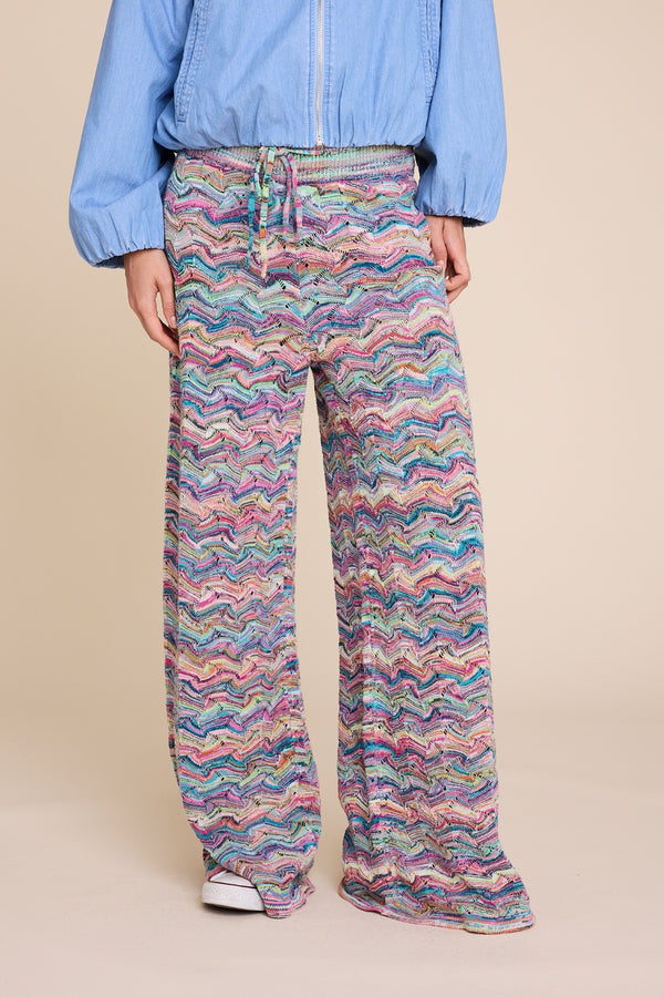 Line Of Oslo Holmes Multi Trousers Knitted trouser Multicolor 137