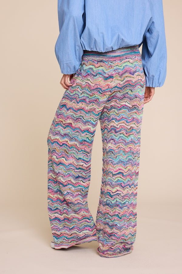 Line Of Oslo Holmes Multi Trousers Knitted trouser Multicolor 137