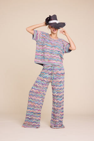 Line Of Oslo Holmes Multi Trousers Knitted trouser Multicolor 137