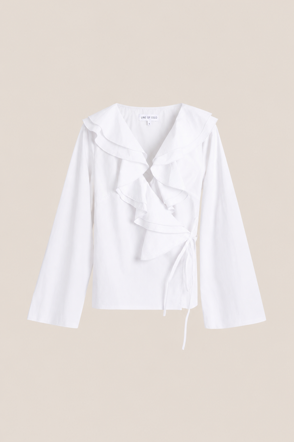 Line Of Oslo Honey Popline Bluse Blouse White 001
