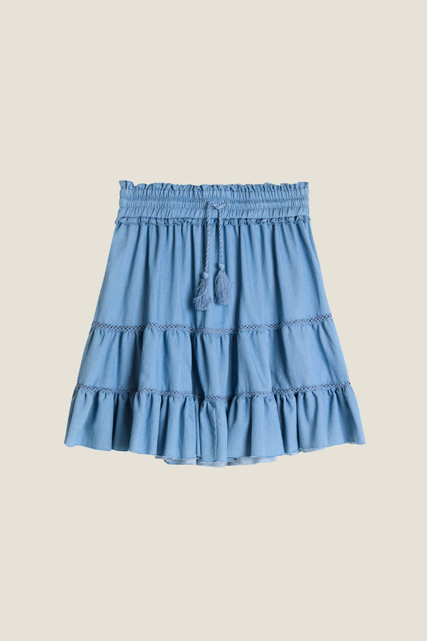 Line Of Oslo Hutton Tencel Skirt Skirt Denim 099