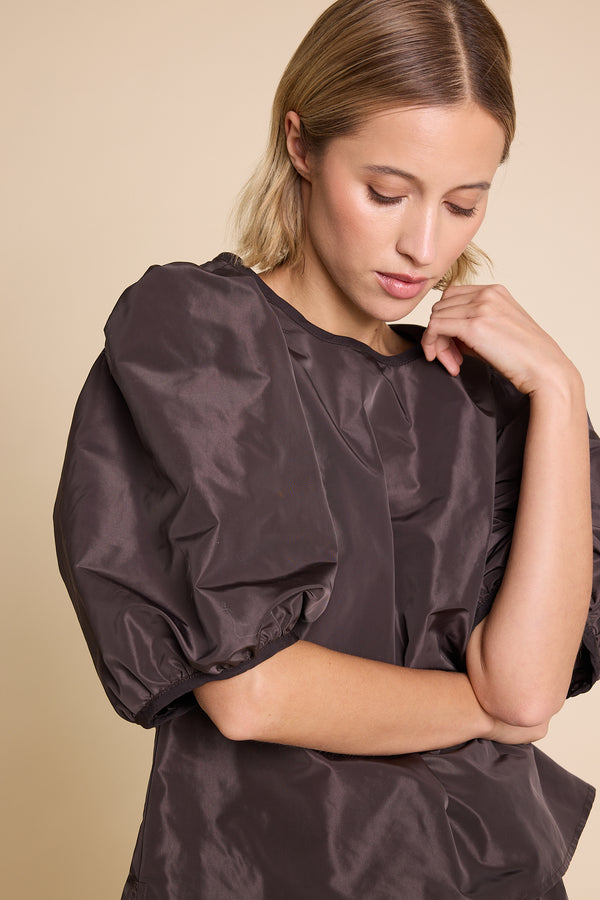 Line Of Oslo Isabel 25 Solid Blouse Brown 063