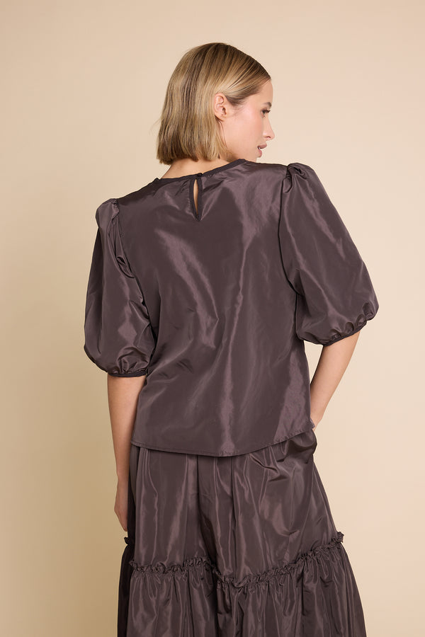 Line Of Oslo Isabel 25 Solid Blouse Brown 063