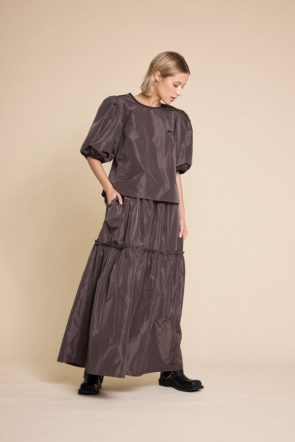 Line Of Oslo Isabel 25 Solid Blouse Brown 063