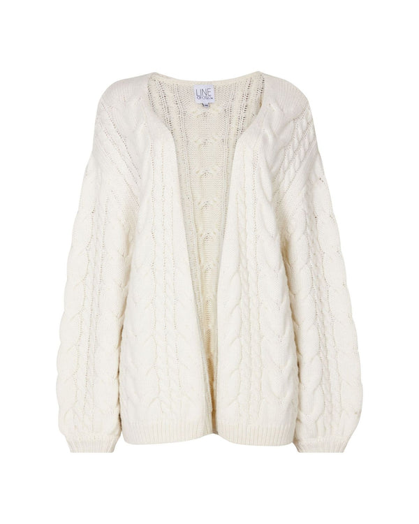 Line Of Oslo Jenna Cardigan Cardigan Creme 091