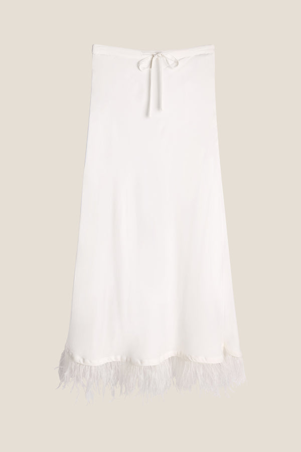 Line Of Oslo Josefine Feather Skjørt Skirt Creme 091