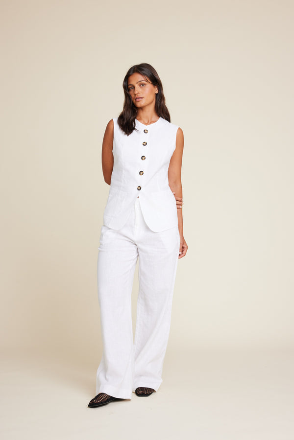 Line Of Oslo Julianne Vest Vest White 001