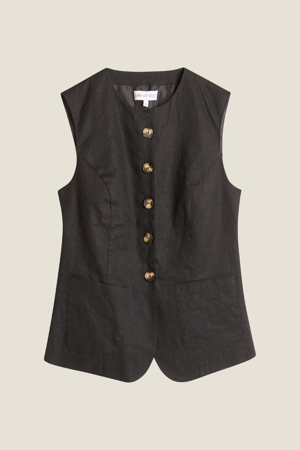 Line Of Oslo Julianne Vest Vest Black 097