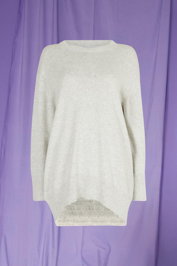 Line Of Oslo Katy Long Sweater Knitted sweater Grey 005