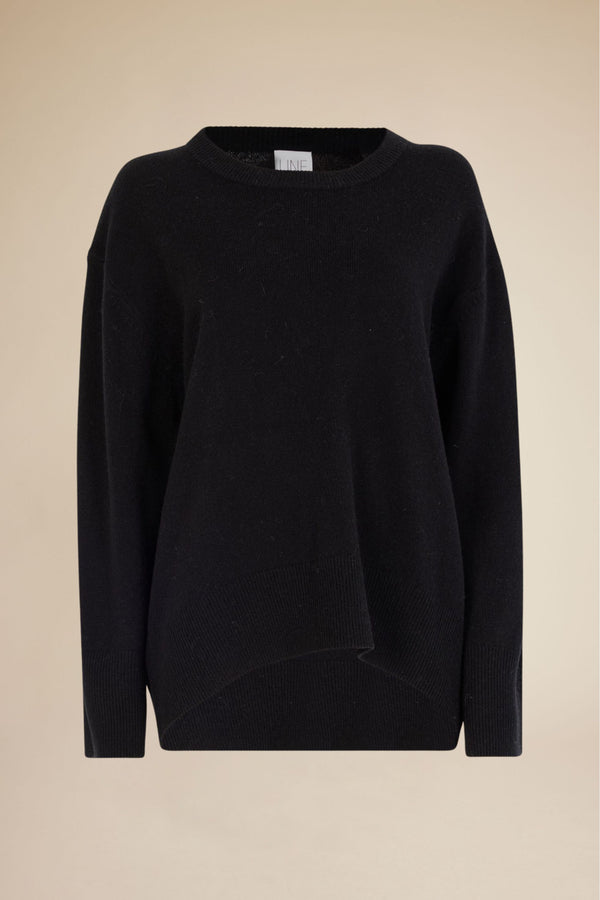 Line Of Oslo Katy Round 24 Knitted Sweater Knitted sweaters Black 097