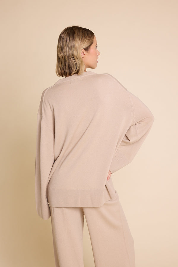 Line Of Oslo Katy Round 25 Knitted Sweater Knitted sweater Brown 063