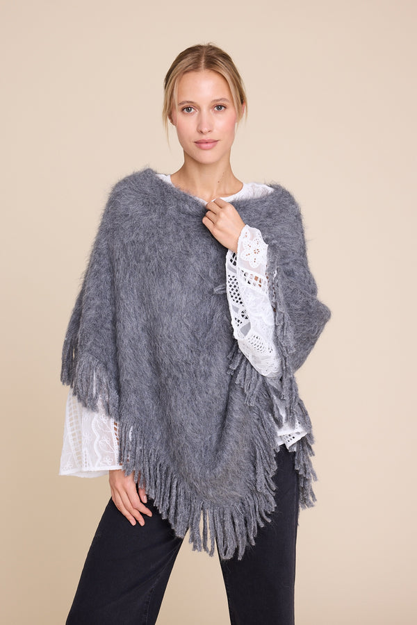 Line Of Oslo Knitted Poncho Poncho