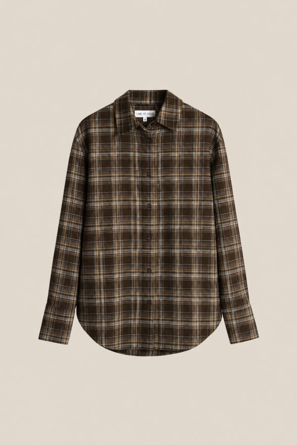 Line Of Oslo Krista Check Skjorte Blouse Brown 063