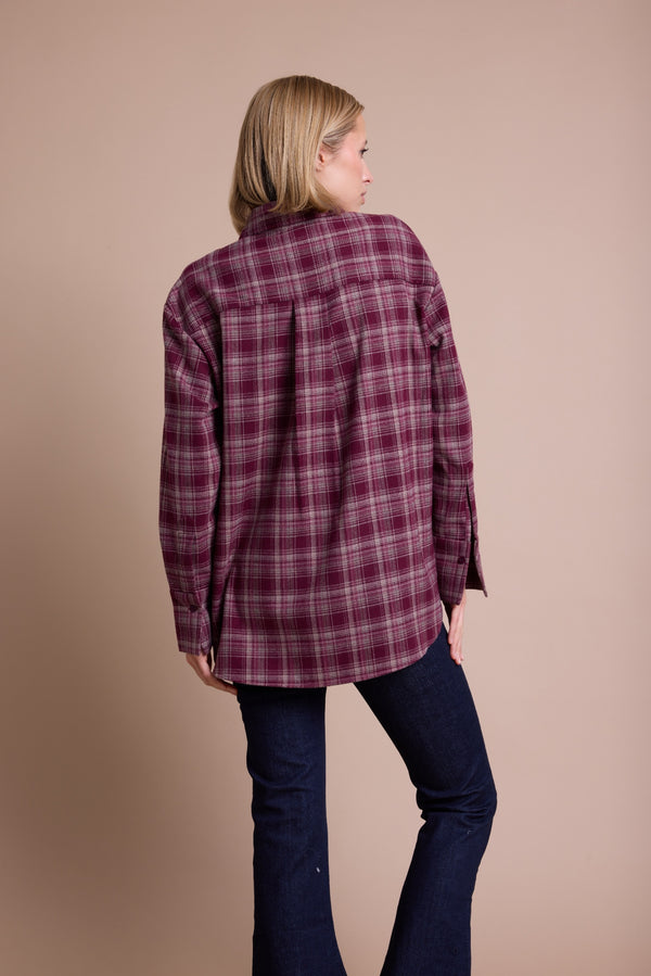 Line Of Oslo Krista Check Skjorte Blouse Port 008